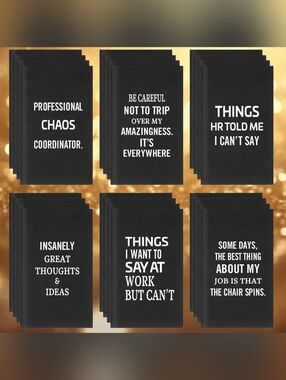 Funny Workplace Notepads with Sarcastic Sayings - Pick Your Favorite!